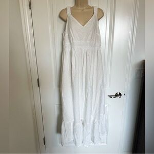 Isabel Target Maternity White Eyelet Maxi size Large NWT